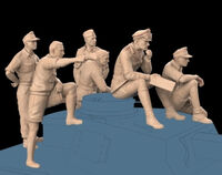 Rommel And Staff (5 Figures) - Image 1