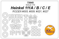 Heinkel 111A / B / C / E (RODEN) + wheels masks - Image 1