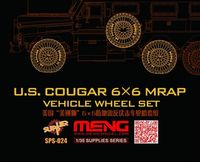 US Cougar 6x6 MRAP wheel set (resin) - Image 1