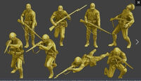 Japanese Infantry No. 2 Attacking (8 Figures) - Image 1