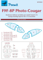 Canopy mask for F9F-8P Photo-Cougar Sword - Image 1