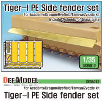 Tiger-1 PE Side Fenders set (for Academy/Tamiya/Zvezda 1/35) - Image 1