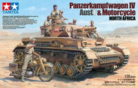 German Tank Panzerkampfwagen IV Ausf.F And Motorcycle North Africa Set - Image 1