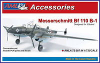 Messerschmitt Bf-110B-1 - Conversion Set (designed to be used with Eduard kits)