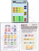 British 1st AD / 1st Army BRG Embarkation Stripes and Mobilisation Codes France 1940 - Image 1