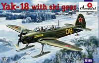 Soviet Yakovlev Yak-18 Tandem Two-Seat Trainer Aircraft on skis - Image 1