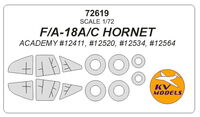 F/A-18A/C HORNET (Academy) + wheels masks - Image 1